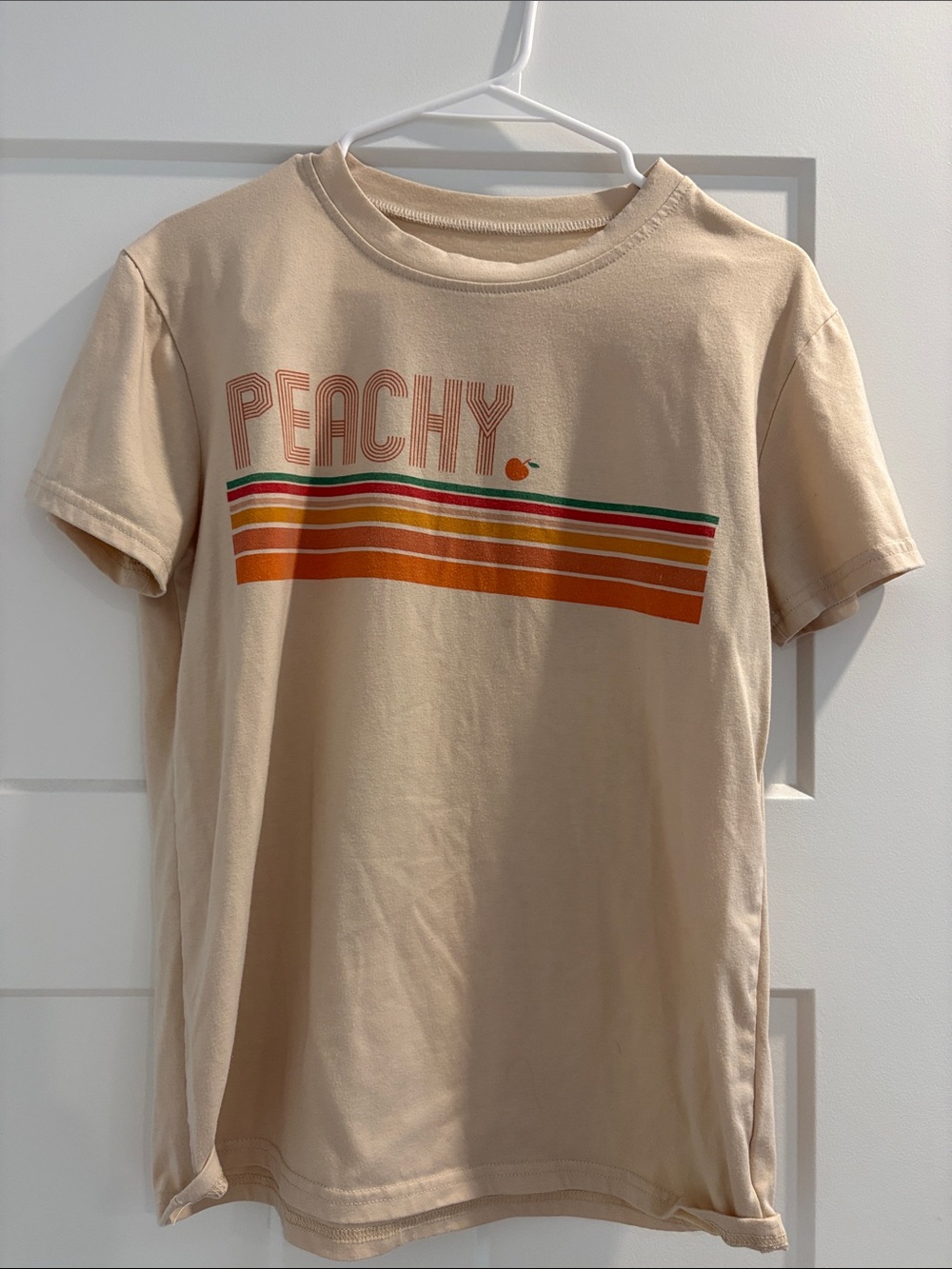 Peachy Graphic Tee - Peach Color